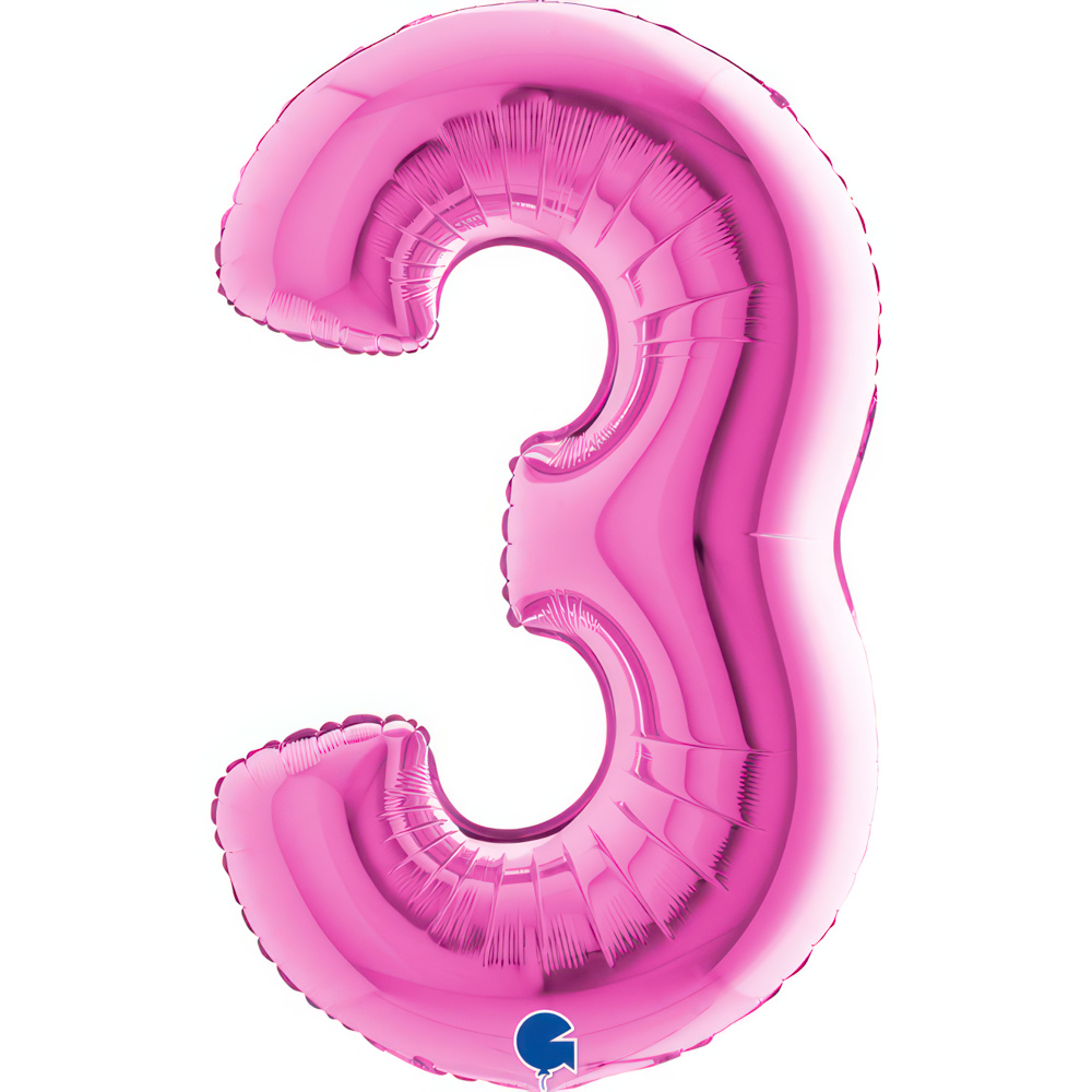 Number 3   Fuxia 40" Single Pack