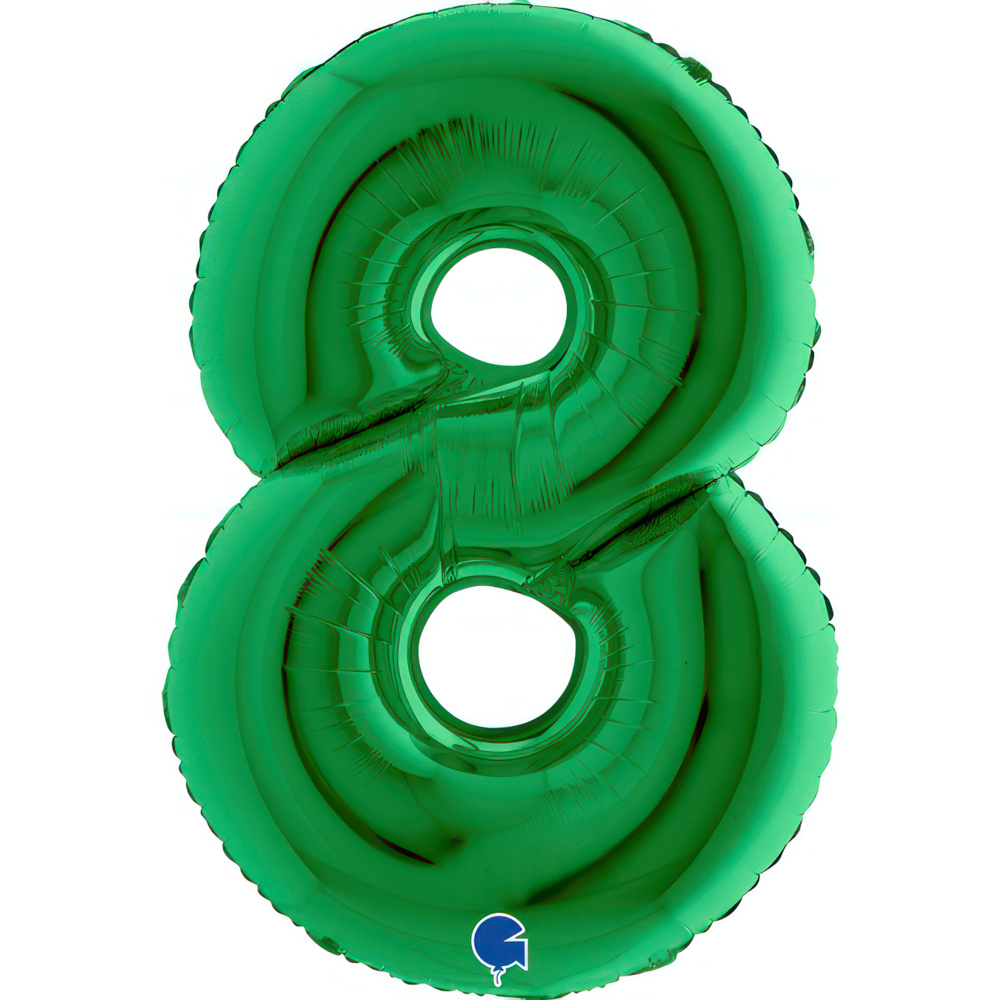 Number 8    Green 40" Single Pack
