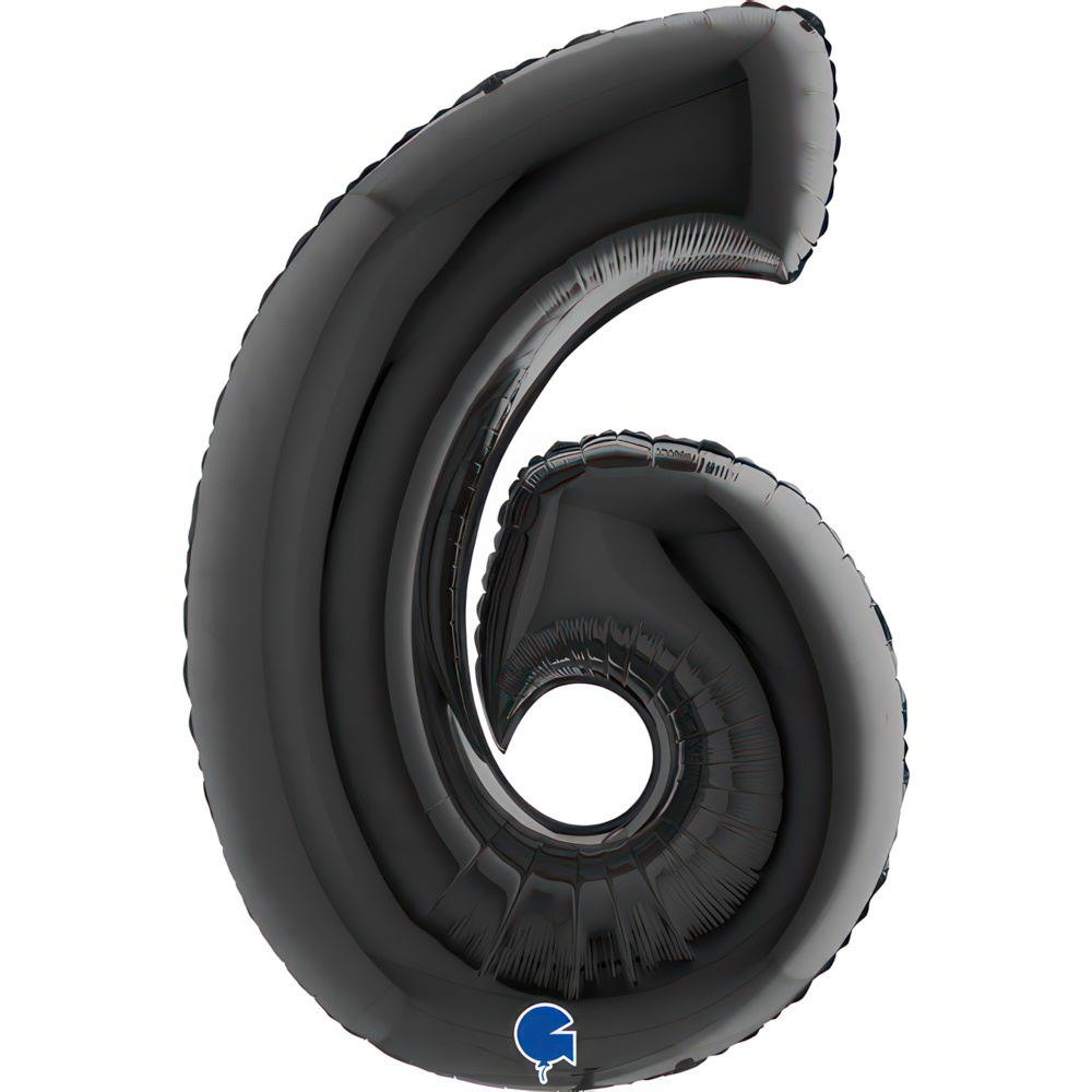 Number 6    Black 40" Single Pack