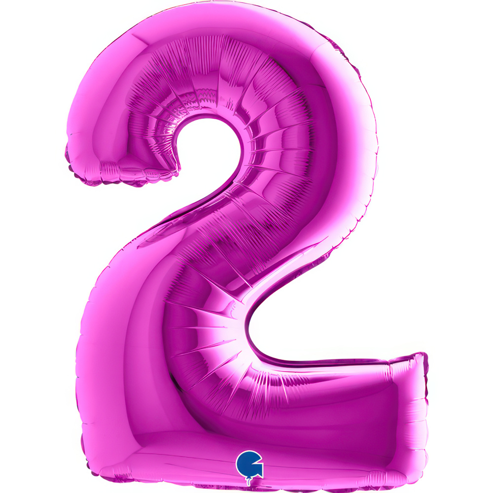 Number 2   Purple 40" Single Pack