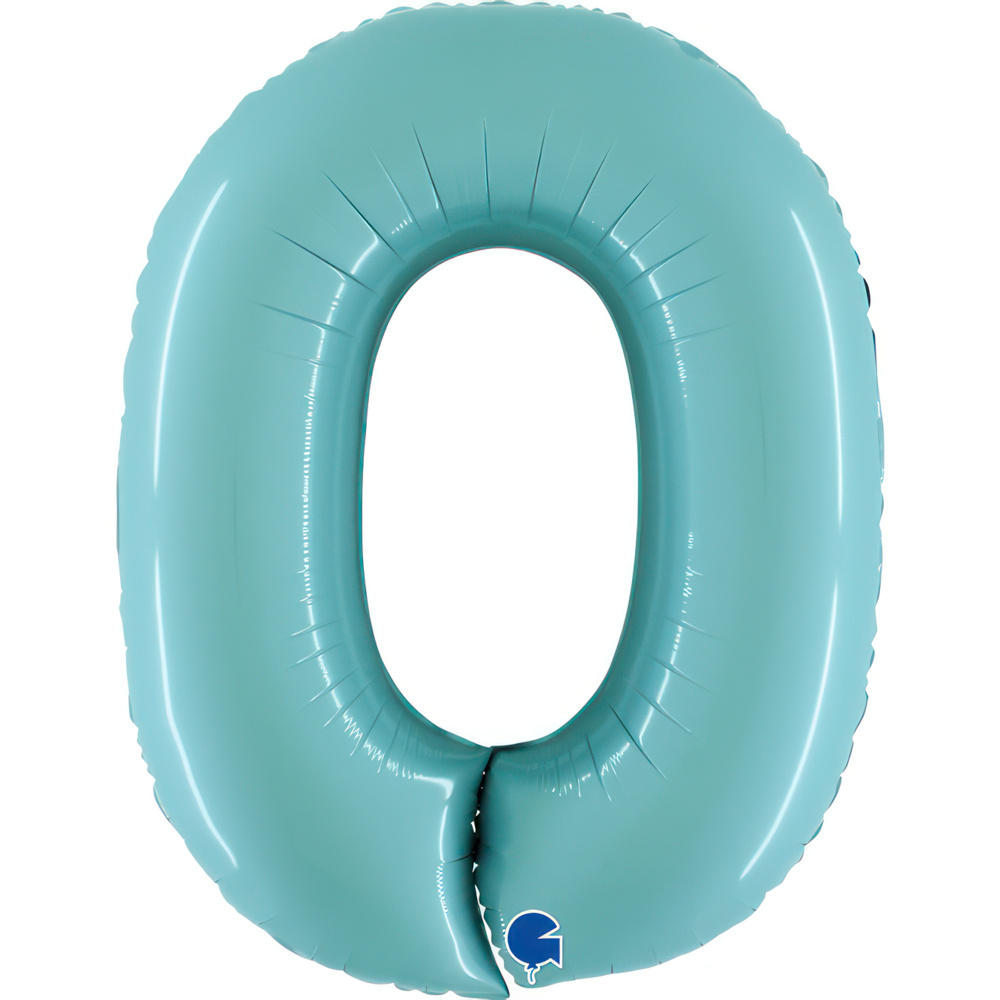 Number 0 Pastel Blue 40" Single Pack