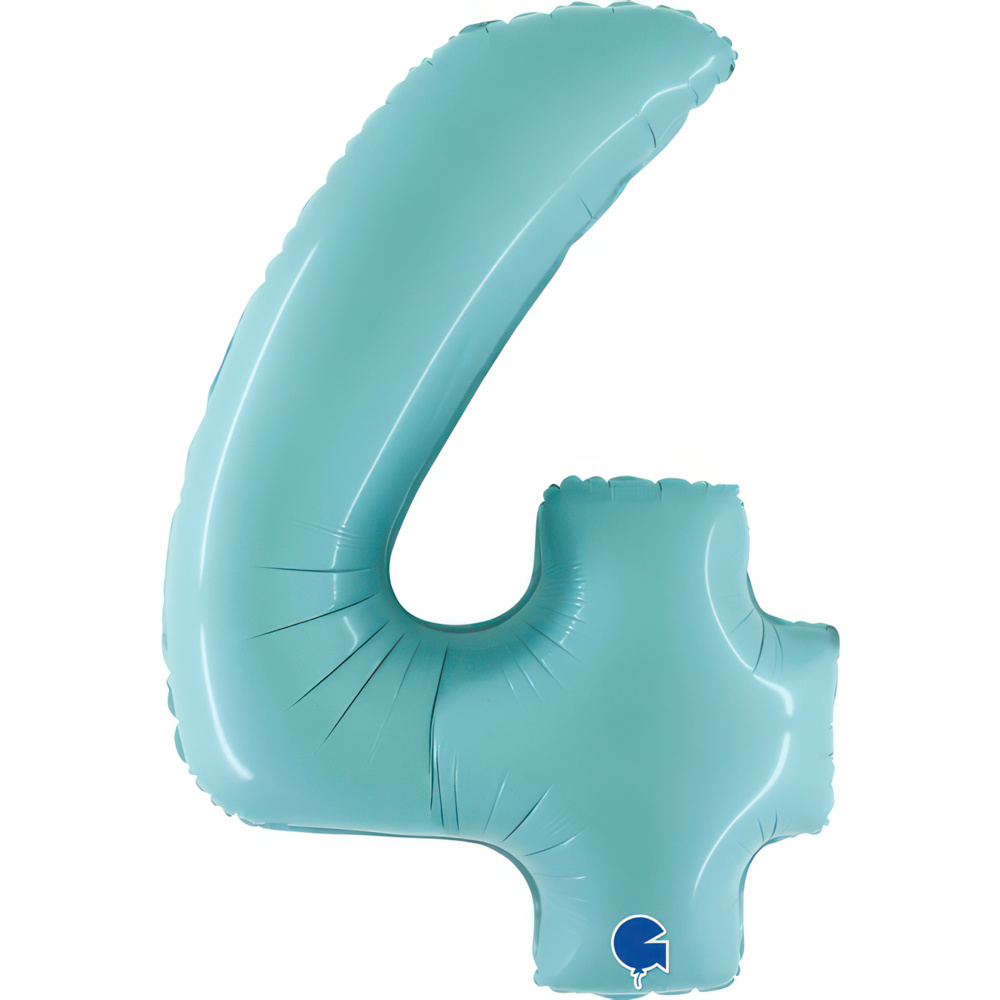 Number 4 Pastel Blue 40" Single Pack