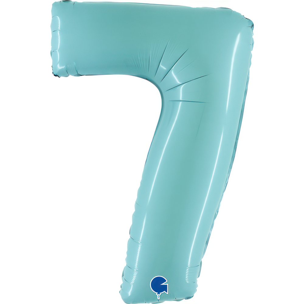 Number 7 Pastel Blue 40" Single Pack