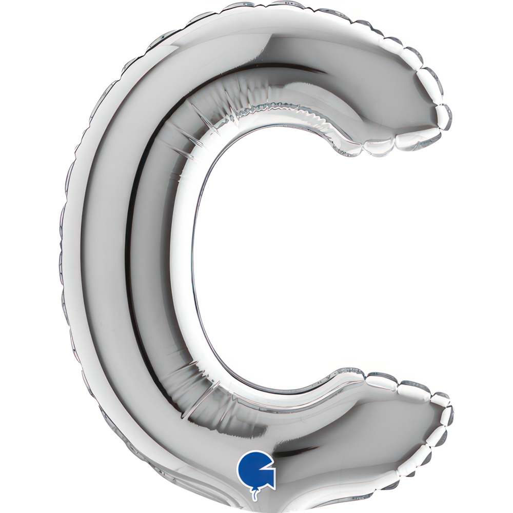 Letter C Silver Micro7"
