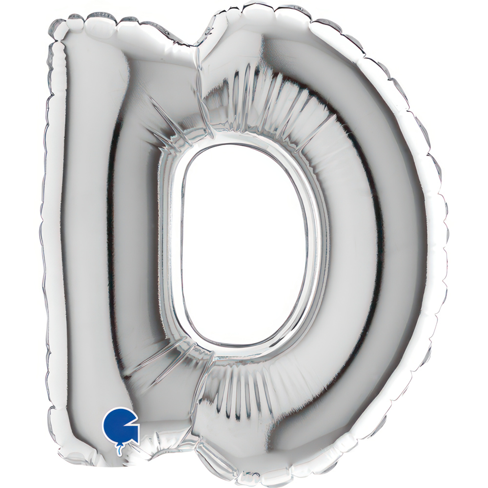 Letter D Silver Micro7"