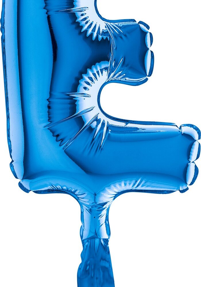 Letter E Blue Micro7"