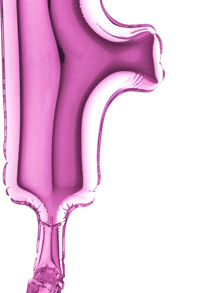 Letter F Fuxia Micro7"