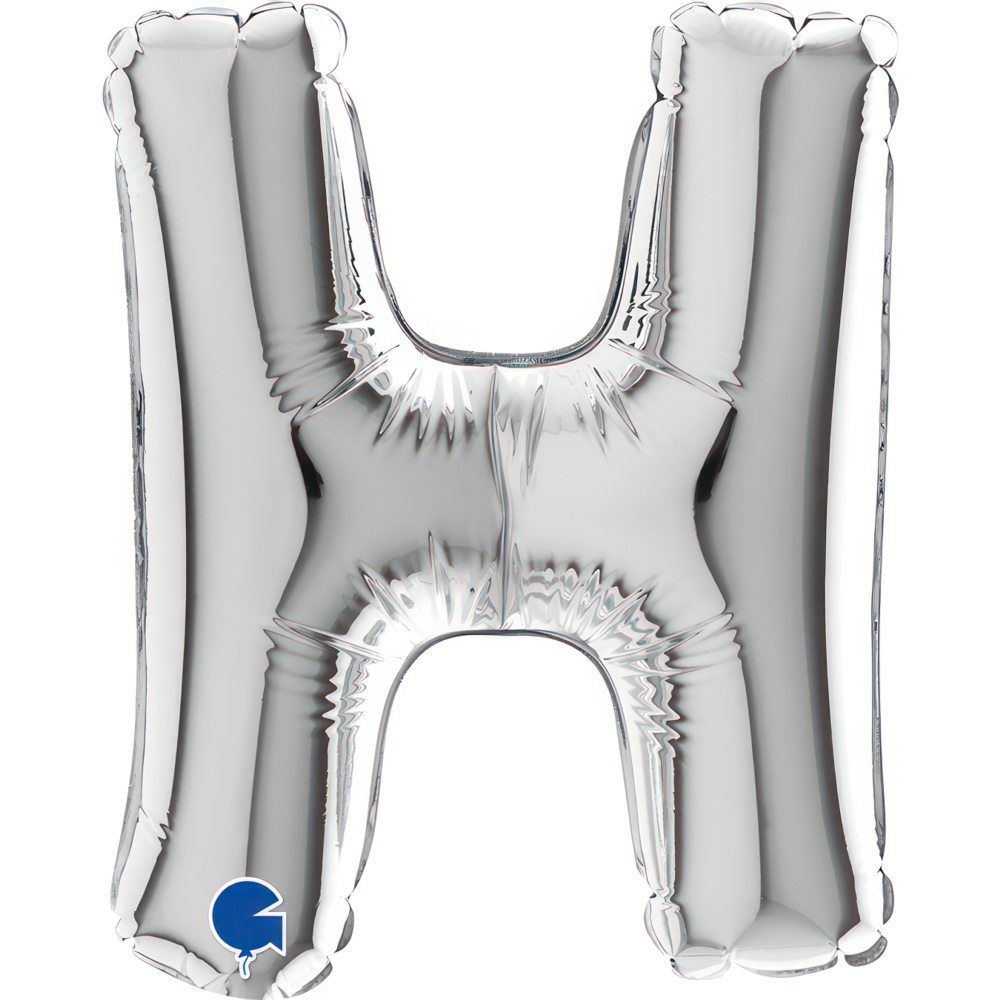 Letter H Silver Micro7"
