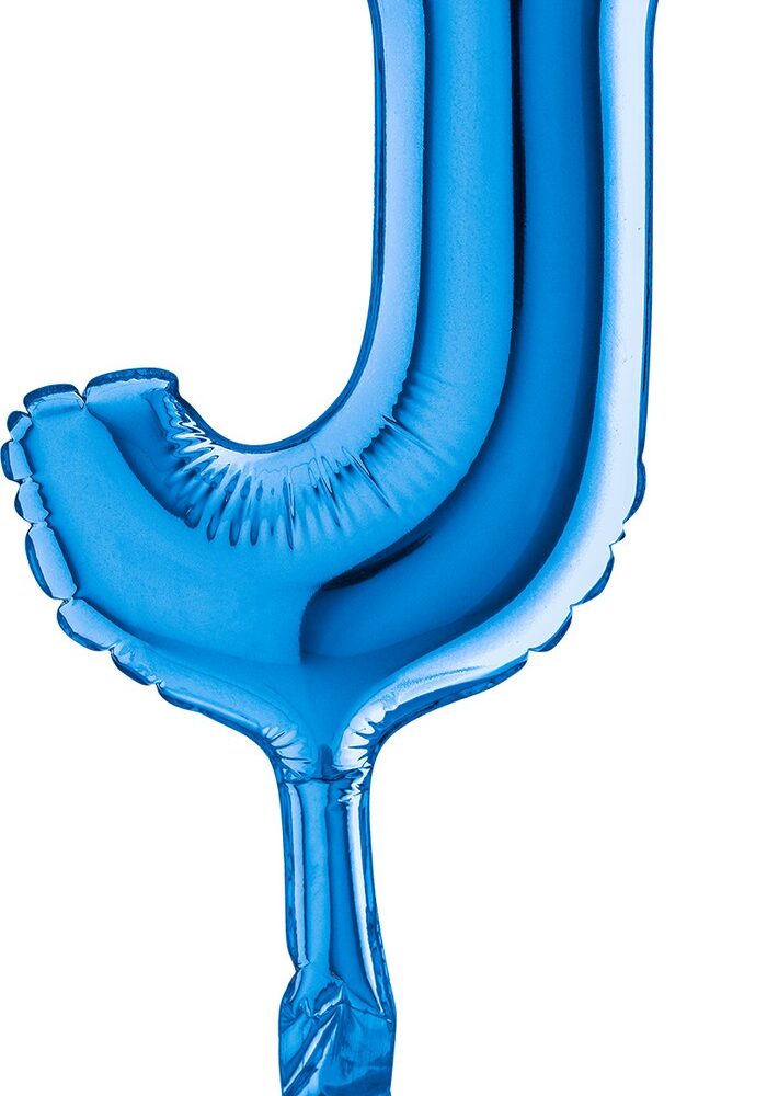 Letter J Blue Micro7"