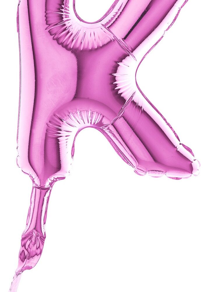 Letter K Fuxia Micro7"