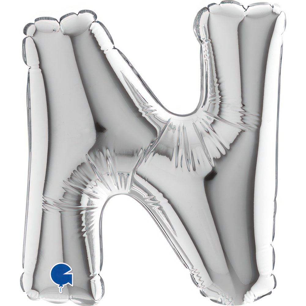 Letter N Silver Micro7"