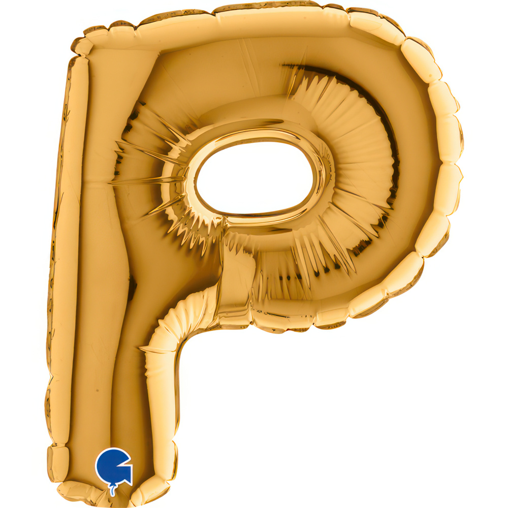 Letter P Gold Micro7"