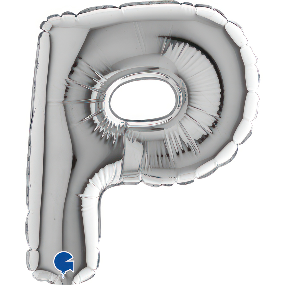 Letter P Silver Micro7"