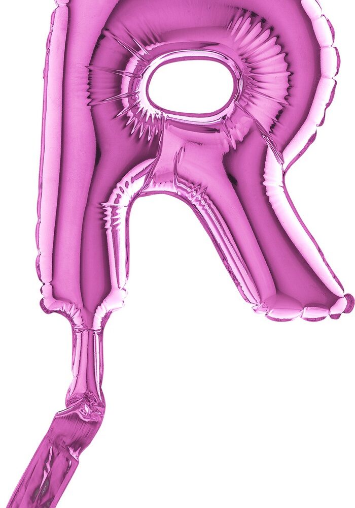 Letter R Fuxia Micro7"