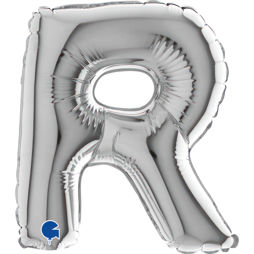 Letter R Silver Micro7"