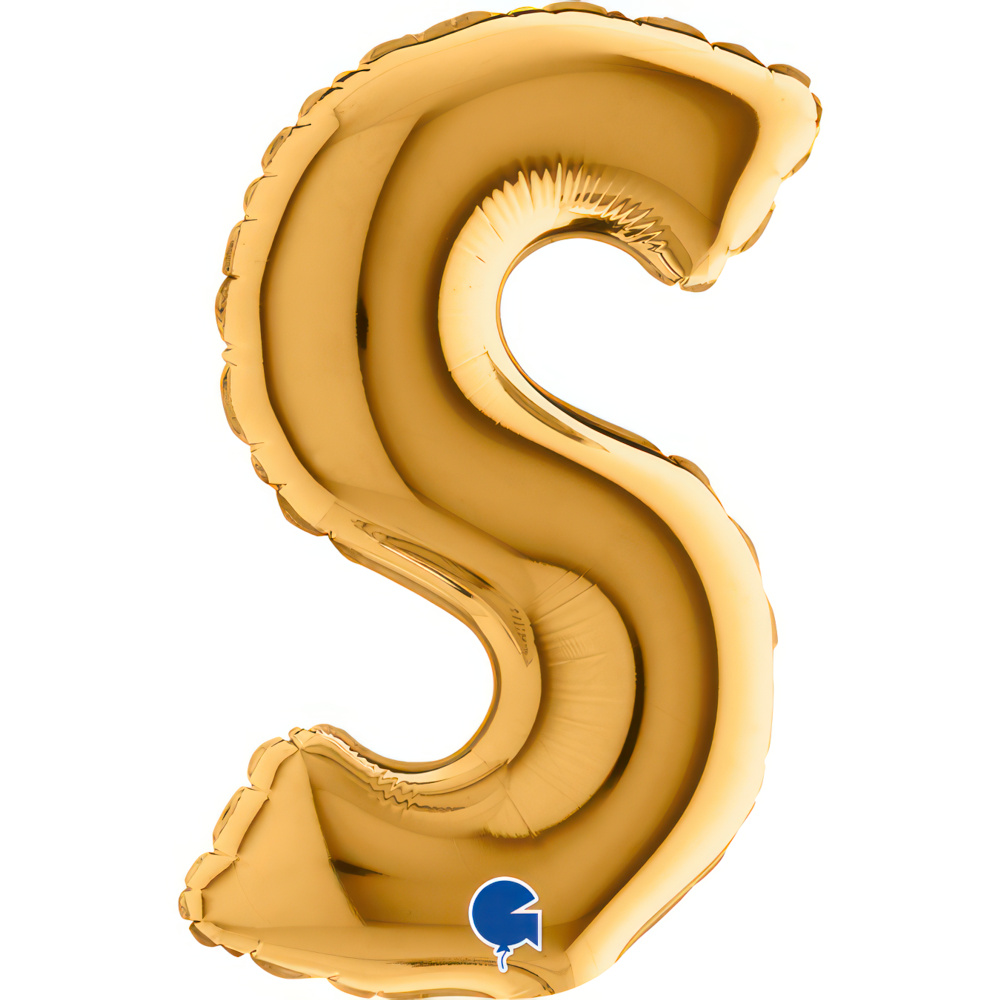 Letter S Gold Micro7"