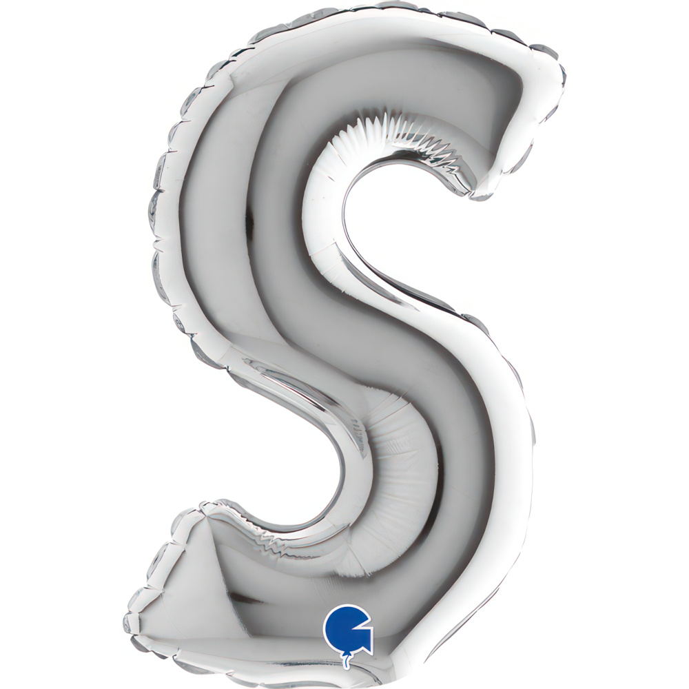 Letter S Silver Micro7"