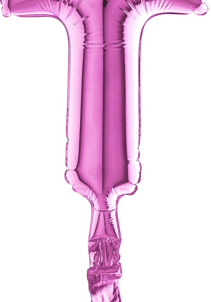 Letter T Fuxia Micro7"