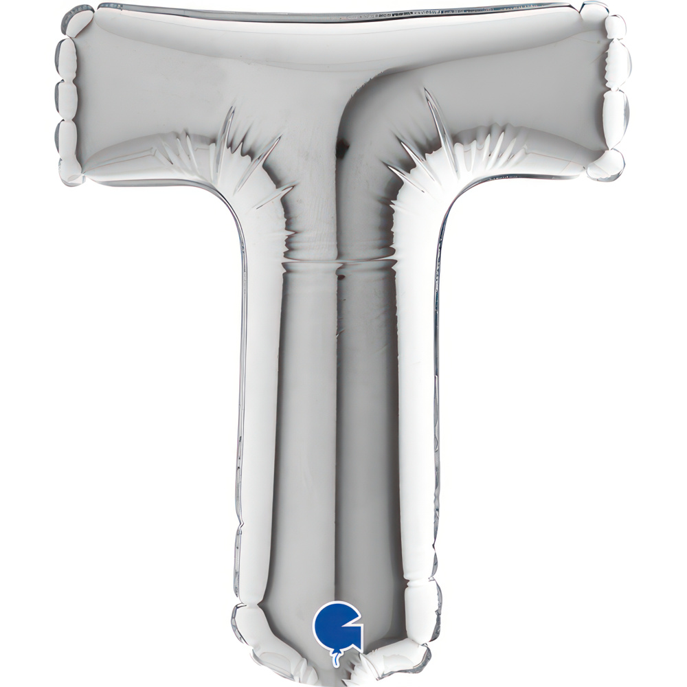 Letter T Silver Micro7"