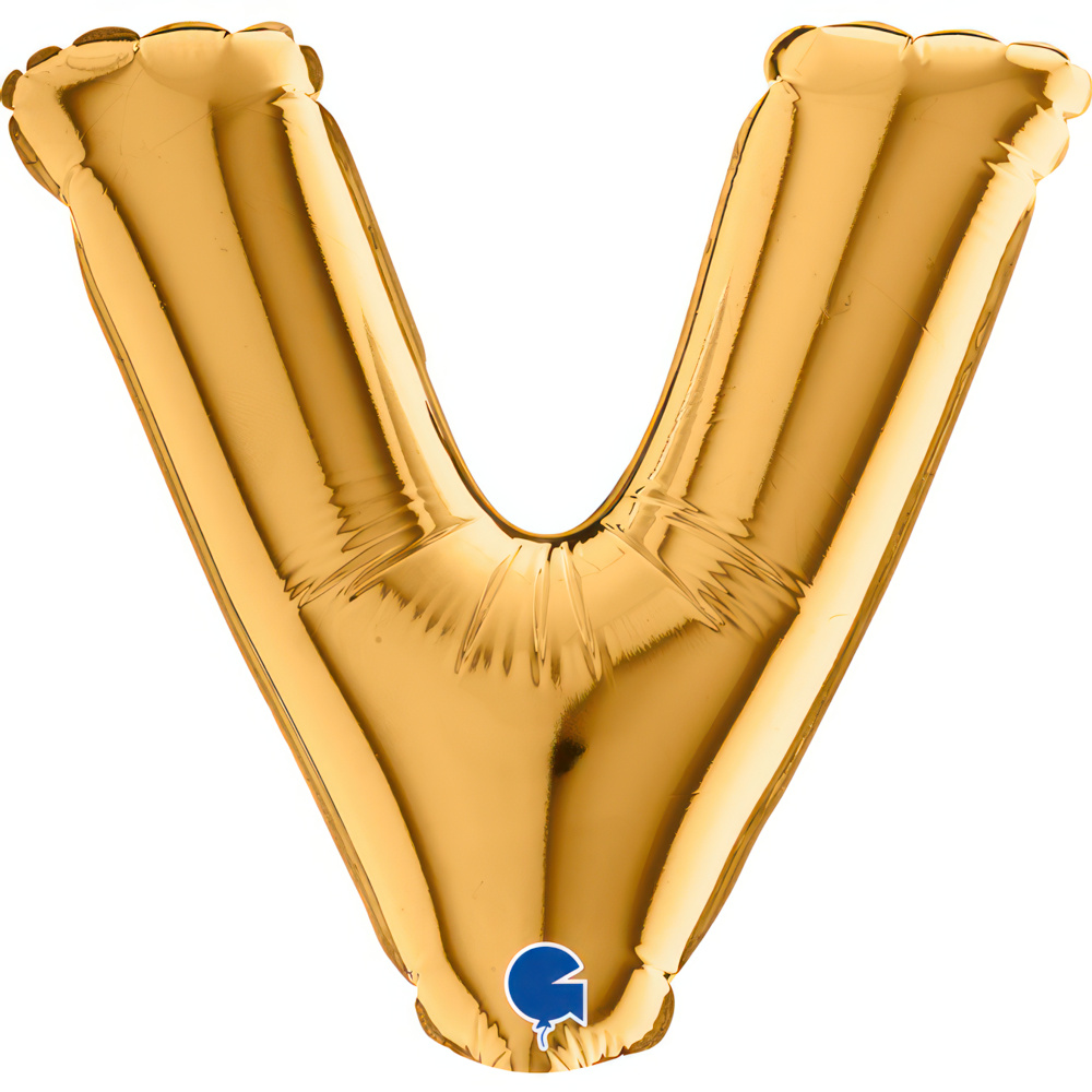 Letter V Gold Micro7"