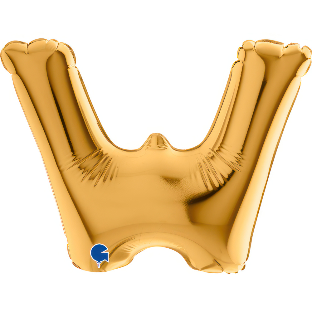 Letter W Gold Micro7"