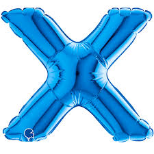 Letter X Blue Micro7"