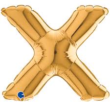 Letter X Gold Micro7"