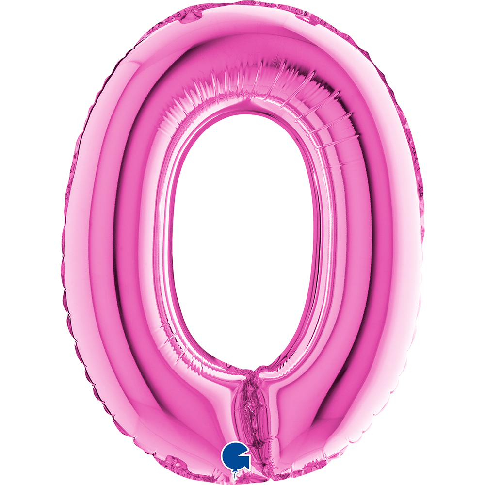 Number 0 Fuxia Mini Single Pack 14"