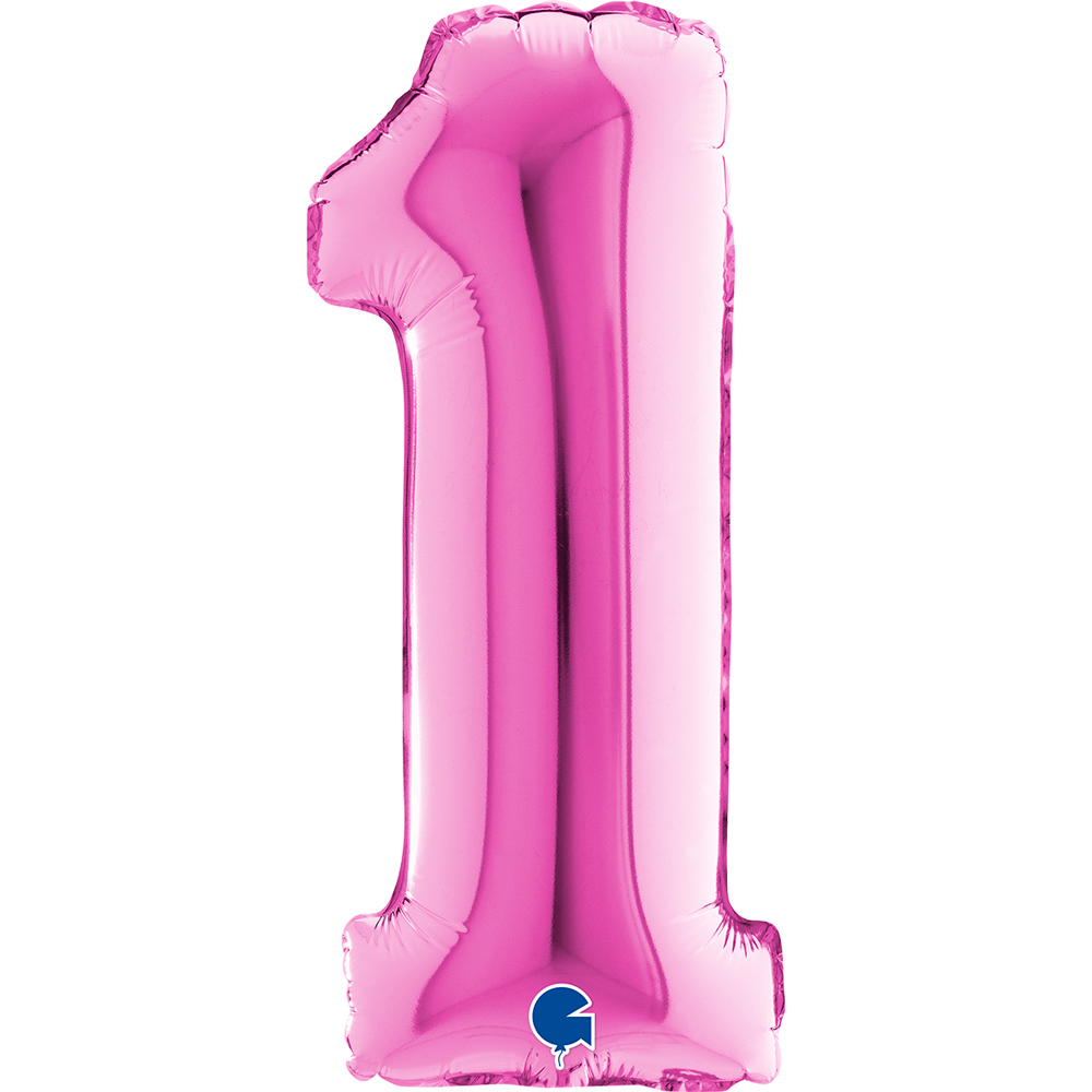 Number 1   Fuxia Mini Single Pack 14"