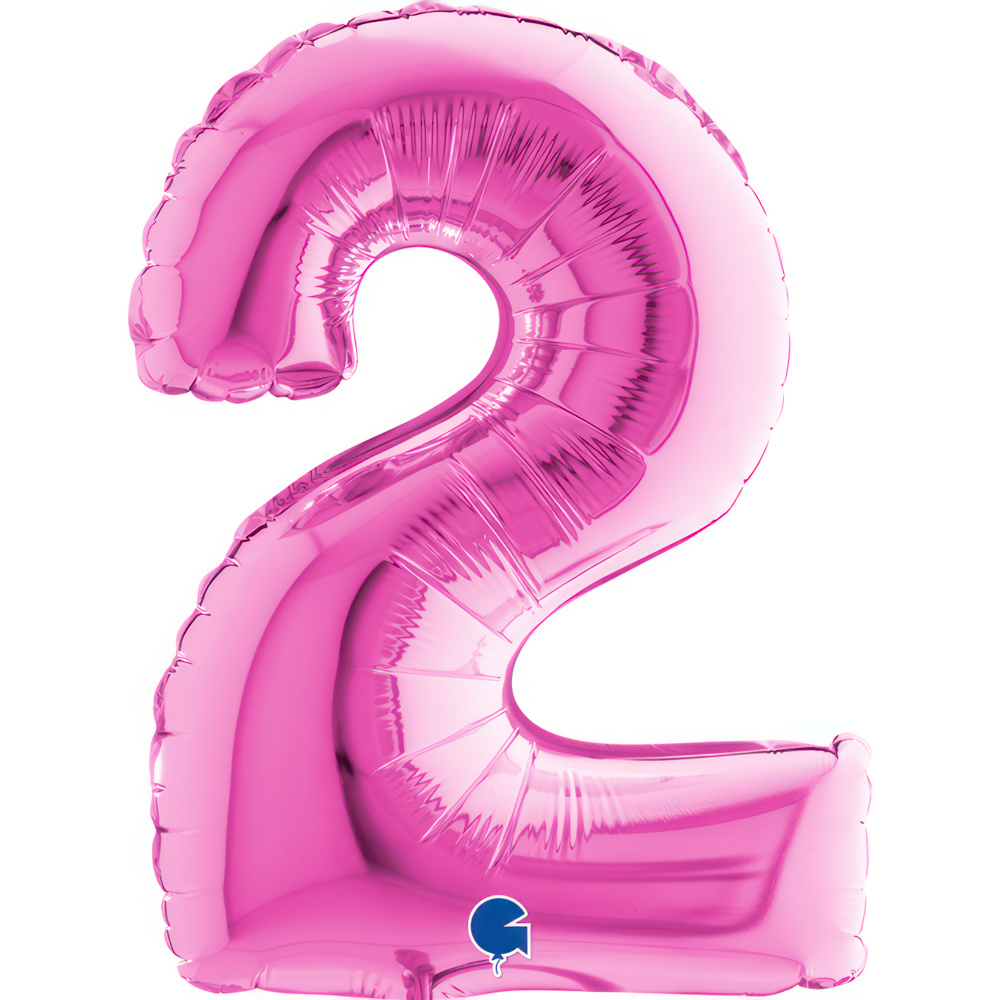 Number 2   Fuxia Mini Single Pack 14"