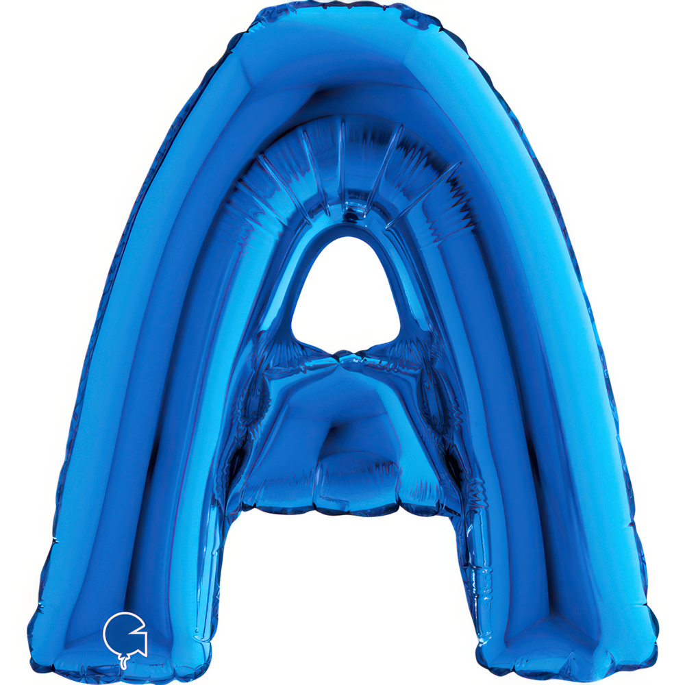 Letter A Blue Mini 14" Single Pack