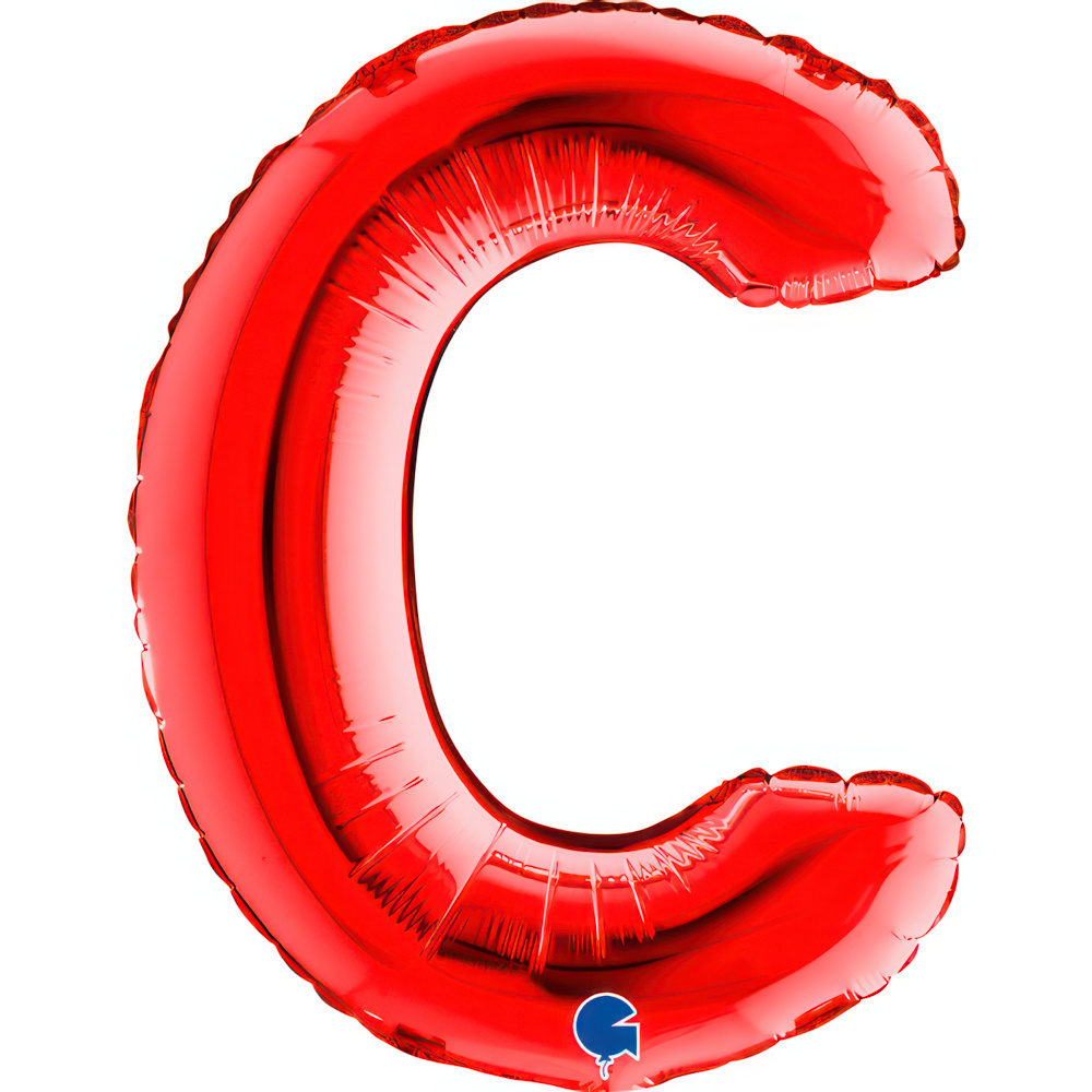 Letter C   Red Mini 14"  Single Pack