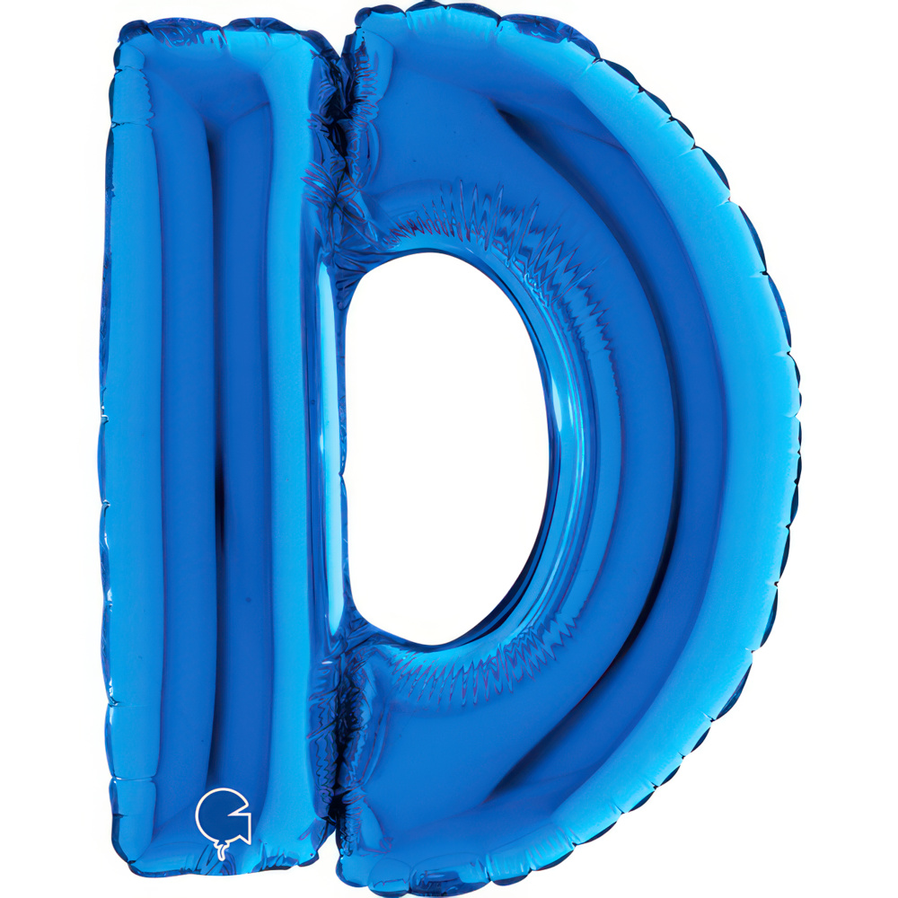 Letter D Blue Mini 14" Single Pack