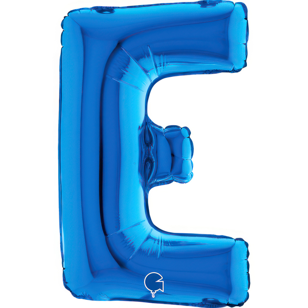 Letter E   Blue Mini 14"  Single Pack