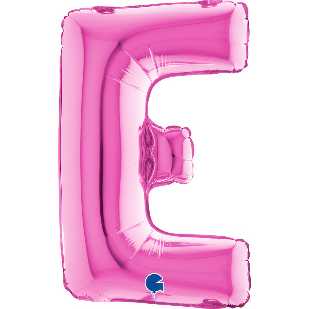 Letter E Fuxia Mini 14"  Single Pack