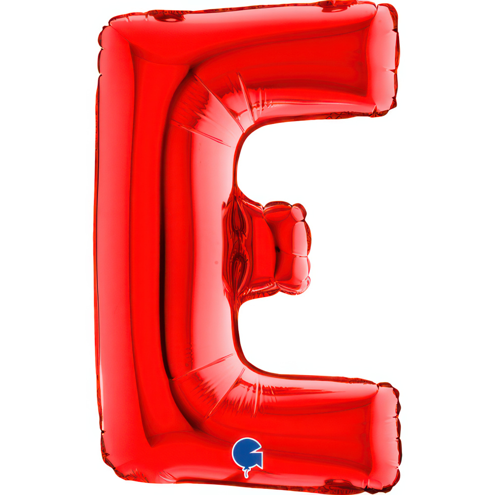 Letter E   Red Mini 14"  Single Pack