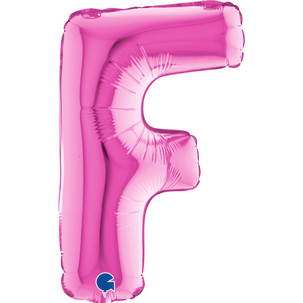 Letter F Fuxia Mini 14"  Single Pack