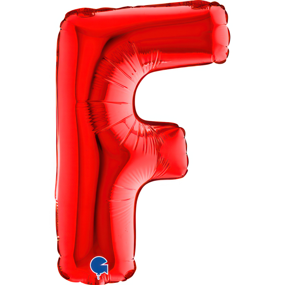 Letter F   Red Mini 14"  Single Pack