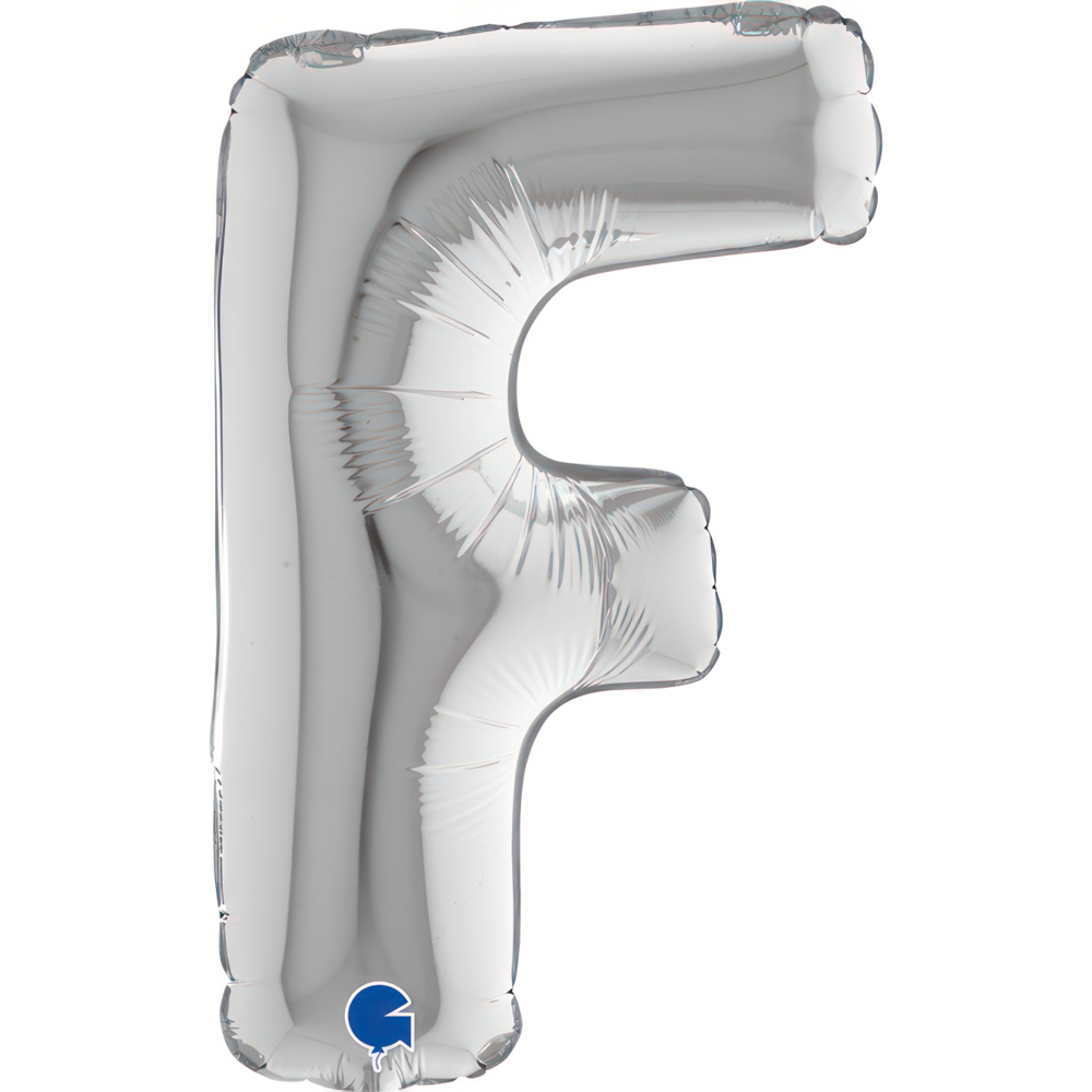 Letter F Silver Mini 14"  Single Pack