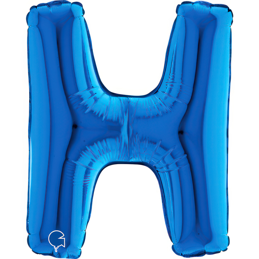 Letter H   Blue Mini 14"  Single Pack