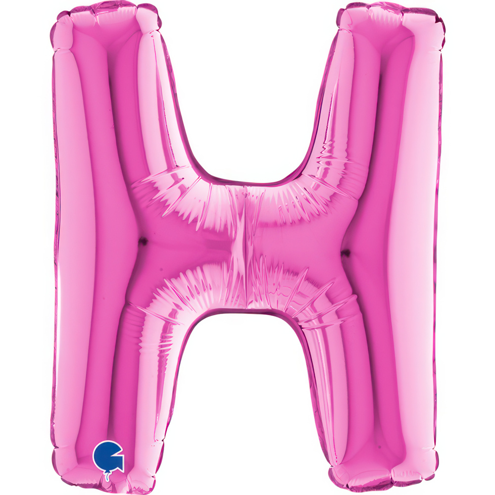 Letter H Fuxia Mini 14"  Single Pack