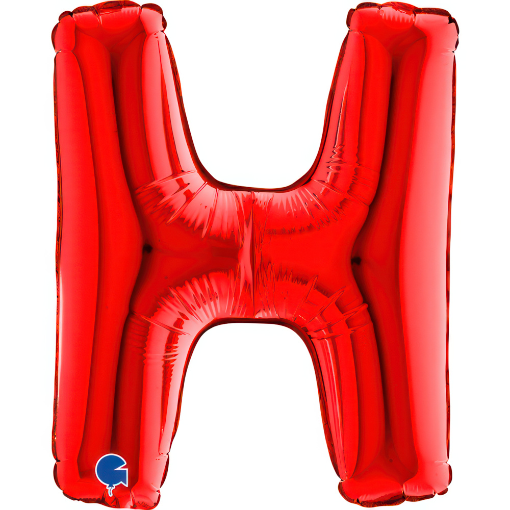 Letter H   Red Mini 14"  Single Pack