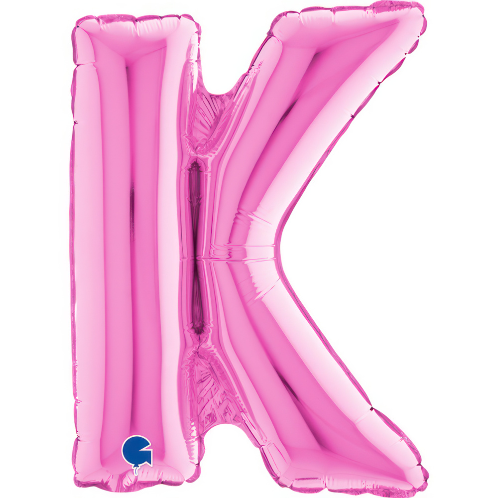 Letter K Fuxia Mini Single Pack14"