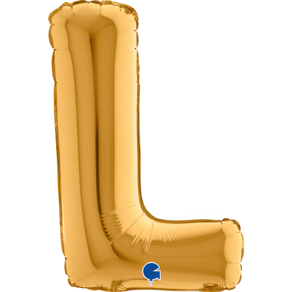 Letter L Gold Mini Single Pack 14"