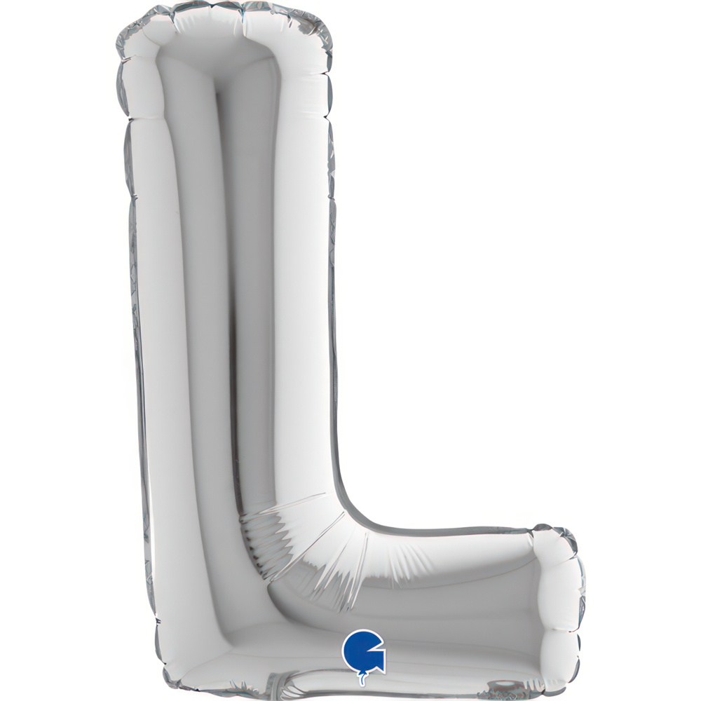 Letter L Silver Mini Single Pack 14"