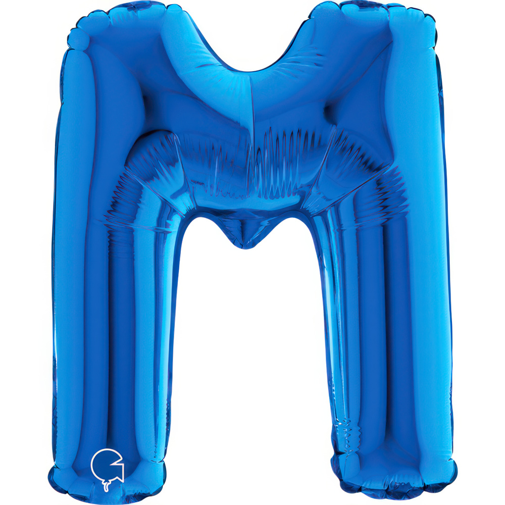 Letter M   Blue Mini Single Pack 14"