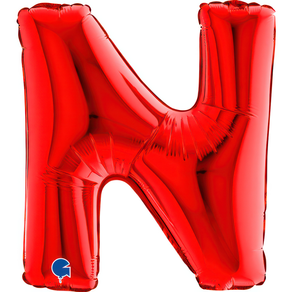 Letter N   Red Mini Single Pack 14"