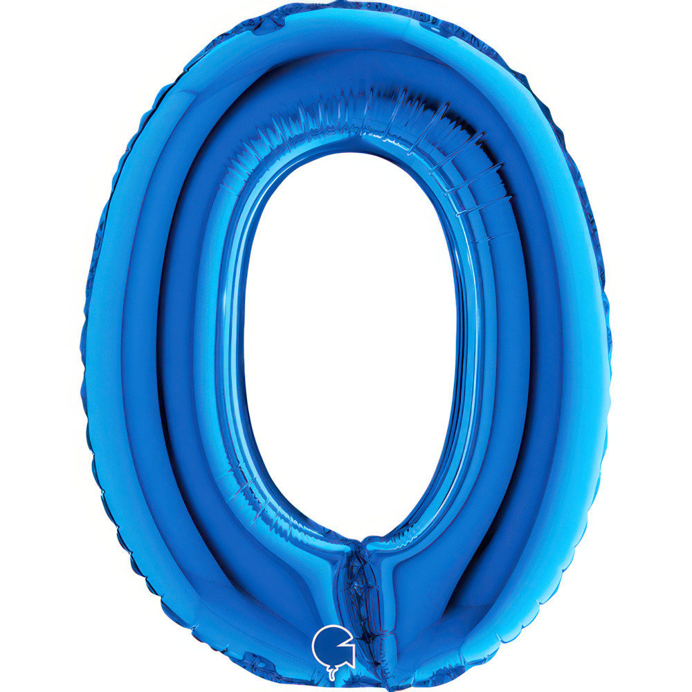 Letter O   Blue Mini Single Pack 14"