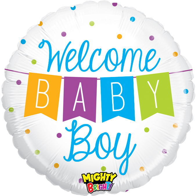 21" welcome  baby Boy Banner
Size/ 40x40 cm