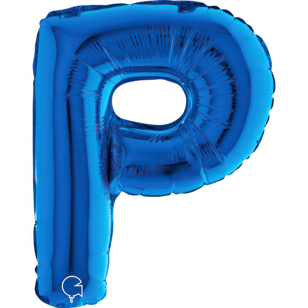 Letter P Blue Mini Single Pack 14"